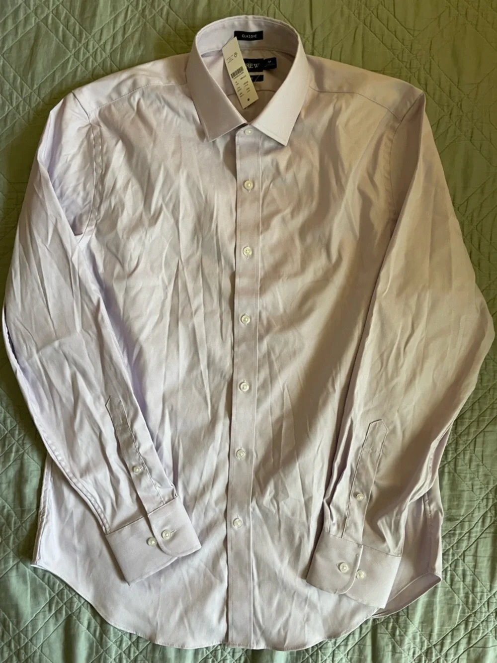 J. Crew Bowery performance stretch dress shirt spread collar Size M $98‎ BX291